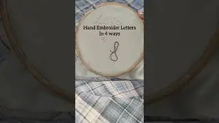 #tutorial #embroidery #lettering #loopstitch #stemstitch #chainstich #beads #handmade #creative #diy