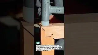 Perfect Interlocking Wood Joint Made with Precision Jig #Wood #CNC #Joinery