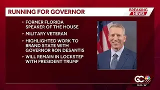 Former Speaker of the Florida House Paul Renner announces run for Florida governor