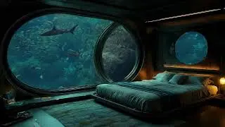 Relaxing Home Aquarium with Colorful Fish | Sleep Aid BGM & Ocean Ambience | No Ads