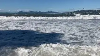 Tide at the Cap d'Antibes after the Storm.