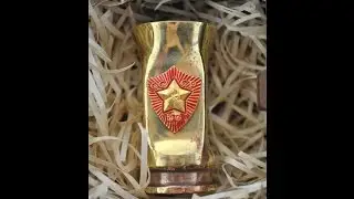 Crafted Shell casing Vodka Shot  - by Trench Art Studio