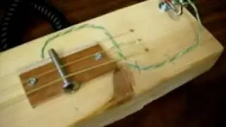 introducing: the 2x4 lap steel diddley plank!