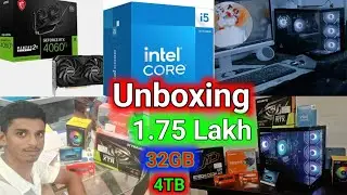 New Pc Unboxing Intel core i5 14th generation  14400 Editing pc Gaming Pc Unboxing 100000 BLH HELP 