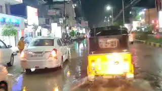 Bike Ride Trip In Rain In Warangal At  Night  // Travelling In Warangal / Warangal Tri- City Tour