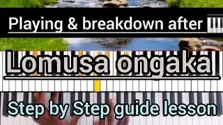 How to play || Lomusa ongaka by Benjamin Dube || step by step || G#, F# & C# || ##pianolessons 