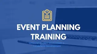 Event Planning Training with OSILD | 2020-2021