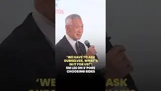 &lsquo;We have to ask ourselves, what&rsquo;s in it for us?&rsquo;: SM Lee on Singapore choosing sides