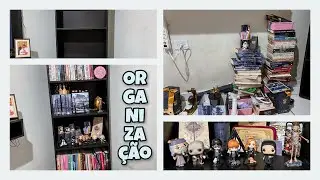 Organizando minha estante de livros e colocando a mente no lugar 📚✨  