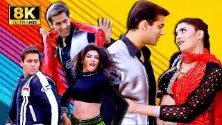 Chunnari Chunnari 8K Full Video Song - Salman Khan | Sushmita Sen | Abhijeet Bhattacharya