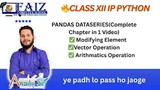 Class 12 IP Python One Shot 💥 | Modifying, Renaming & Vector Operations #boardexampreparation