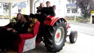 Güldner G50 AS als Hochzeitskutsche