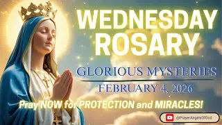 Rosary Today ✝️ Wednesday Rosary 🙏February 4, 2026 🕊️Glorious Mysteries of the Rosary