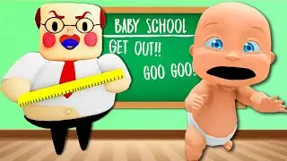 Baby Escapes BABY Teacher's SCHOOL!