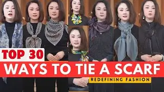 The 30 fashion ways to style a scarf in 2024 | Easy scarf & frock for girls Part-10 #scarfwearing