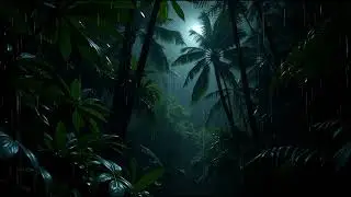 Tropical Night Rain Ambience &ndash; Moonlit Jungle for Deep Sleep & Relaxation