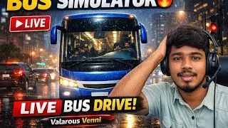 Bus Simulator Live 🔴 Passenger Pick & Drop | Valarous Venni