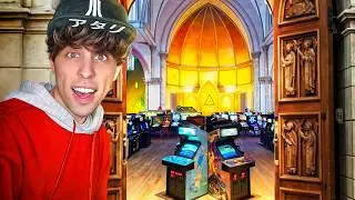 I Found A Hidden Arcade Inside A Church!