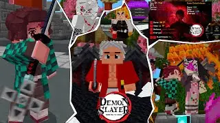 LAN&Ccedil;OU! NOVO MELHOR SERVIDOR de DEMON SLAYER para MINECRAFT PE!! 1.21.101