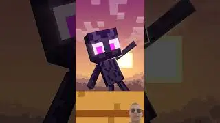 Mini Enderman  - Good Morning! #minecraft #minecraftshorts #animation
