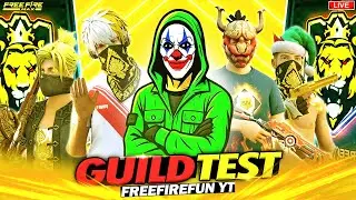 🚨 LIVE NOW | Free Fire 1vs2 GUILD TEST 😱 | Sabka Test Aaj🎯#freefirelive #freefirefun