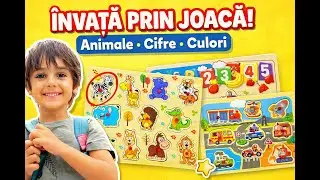 COLAJ Jocuri educative | Invata culorile, numerele, animalele cu puzzle distractiv