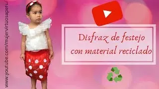VESTIDO con material reciclado▶️BOLSAS PLÁSTICAS 👧👏