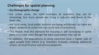 Spatial Planning -  Challenges