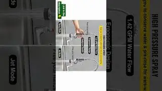 VEVOR - Commercial Faucet | Wall Mount Kitchen Faucet | Sink Faucet | #shorts