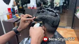 One-Side Medium Slope Office haircut Tutorial | 2024 Goa