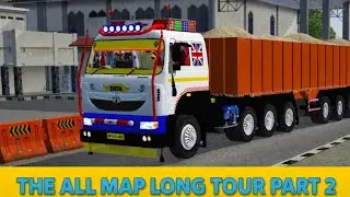 BUSSID All Maps Long Tour Gameplay Part 2 🔥 | Full Journey | Hindi