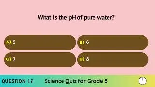 Science Quiz for Grade 5 | 25 Fun and Challenging Questions | Test Your Knowledge!