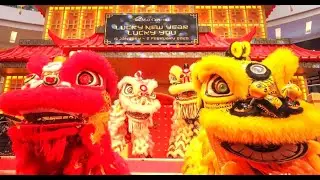 BARONGSAI Lion Dance Indonesia / IMLEK Chinese New Year HARTONO Pakuwon Mall [HD]