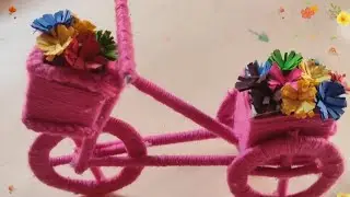 Woollen crafts | cycle making | diy @Rumpa's art & craft