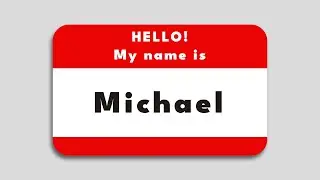 How To Create Name Tag in Photoshop
