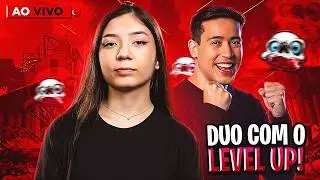 💜FREE FIRE - LIVE ON💜DUO COM O LEVEL UP NA RANK!💜#350K