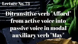 Ditransitive verb 