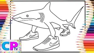Tralalero Tralala Coloring Pages/Shark in Nike Shoes/N3WPORT - Power (feat. braev) [NCS Release]