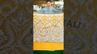 Stunning Pearl Embroidery Fabric Collection | Shop Now #casaitalian #pearldesign #sale #shorts