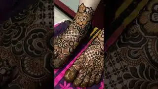 today beautiful leg mehndi design 😍