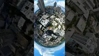 @DJI Asteroid Mode🌎🔥 - shot with Mini 3 Pro📸 #dji #dronepilot #drone #asteroid