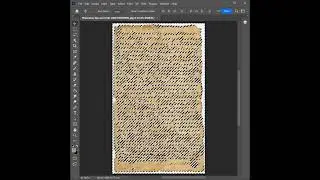 How to remove on old paper text in Photoshop