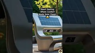 Smart Seating: Where Comfort Meets Solar Power! 🌞🪑 #solarbench #renewableenergy | Smart Furniture
