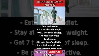 #healthtips for Above Age of 50 #shortsyoutube #drajit #fitness motivation