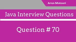 Java Interview Questions #70 - What is a Collections Framework?