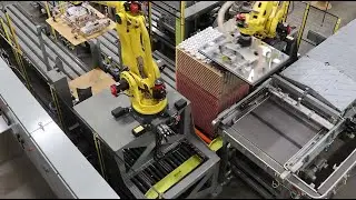 Robotic Bulk Palletizer - Canned Pet Food - BW Integrated Systems