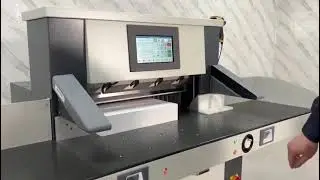 5210HD  6710HD Heavy Duty Hydraulic paper cutter  with side table and scanner