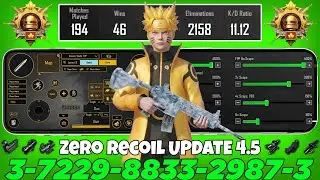 NEW UPDATE 4.5 CODE 🔥 PUBG MOBILE/BGMI SENSITIVITY SETTINGS 2026 | BEST SCOPE SENSITIVITY SETTINGS✅