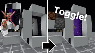 [Tutorial] Cheap, Compact Toggleable Minecraft Nether Portal To Avoid Zombie Pig Spawning in Portals