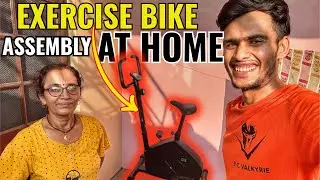 Assembled my first gym equipment(Exercise bike) by decathlon at home / Decathlon essential assembly